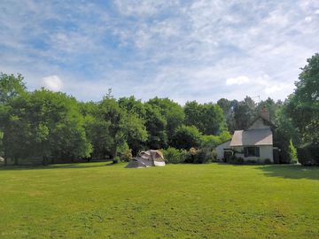 Pitches next to the campers' kitchen and bathroom