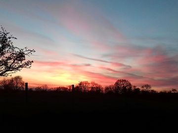 Stunning sunsets from your tent