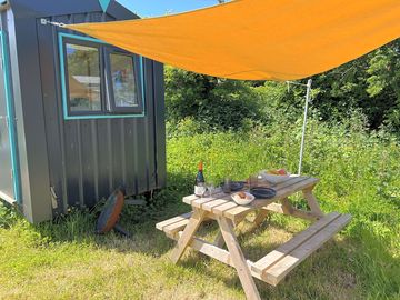 Outdoor dining on a glorious day.