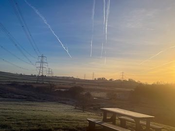 The view in the morning
