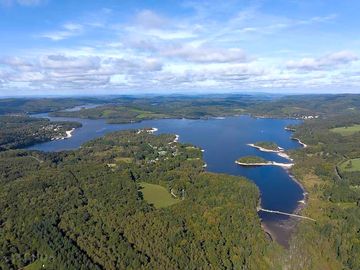 View of vassivière lake