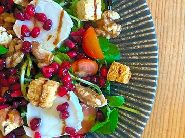 Salad served at the kirklinton hall café