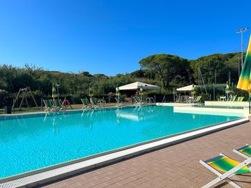 Swimming pool open in high season