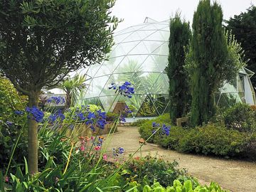 Semi-tropical dome in the gardens