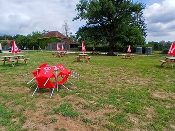 Picnic tables and seating