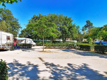 Pitches shaded by trees