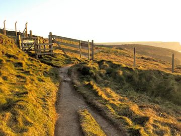 Clifftop walks along the coast