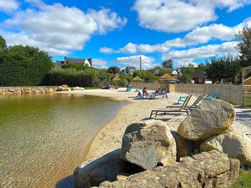 Sea-water pool and beach