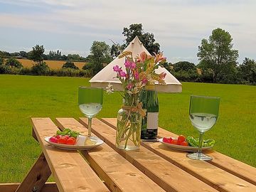 Outdoor dining and picnic area
