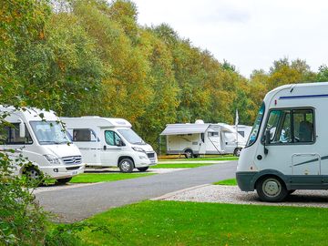 Gravel hardstanding pitches