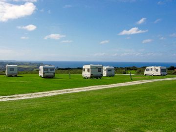 Sea views from pitches