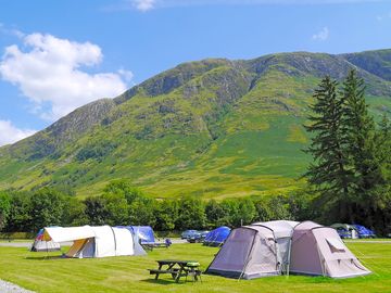 View of the camping field