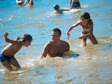 Cool off in the water when it gets hot