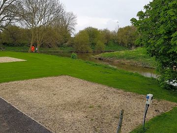 Riverside touring pitch