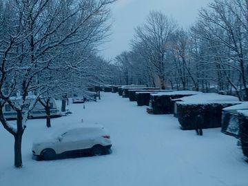 Pitches under snow