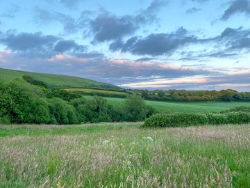 Purbeck Hills view from the main field