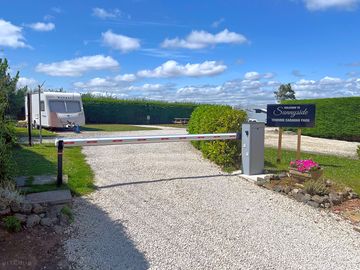 Sunnyside touring caravan park - main entrance barrier