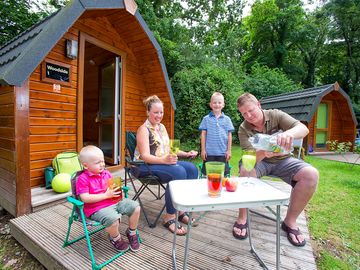 Family camping at Fell End