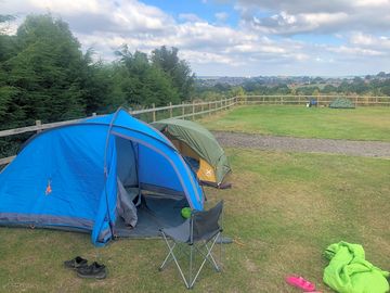 Our tents on the site