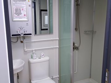 New toilet and shower blocks