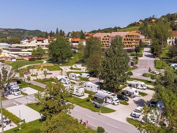 View from above to the Camping Vita