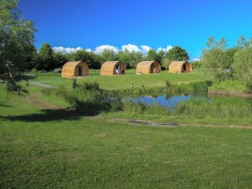 View of the pods