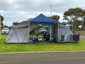 Roomy pitches with ample shade