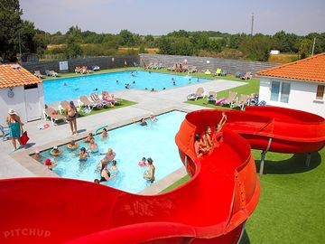 Pool with slides
