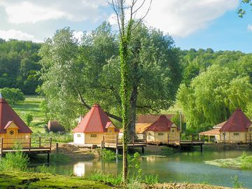 Lodges over the water