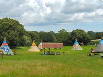 Well-spaced tipis