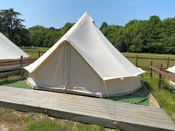 Bell tent exterior