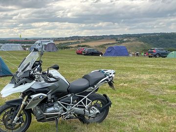 Room for vehicles next to your tents