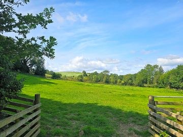 The gate to the one-acre field with no set pitches