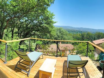 Sun loungers on the terrace