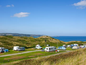 Touring pitches by the beach