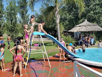 Kids' pool with slide