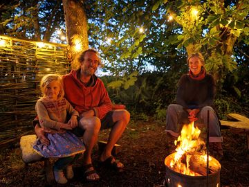 Hanging out around the firepit