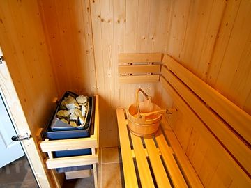 A selection of our lodges feature luxurious extras such a hot tub & sauna
