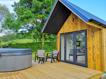 Deck and hot tub