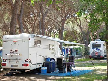 Spacious motorhome pitch