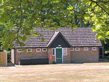 Toilet and shower block. disabled entrance on the front - radar key accessible. ask at reception.