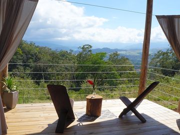 Beautiful mountain view balcony