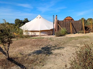Bell tent exterior