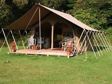 Spacious and secluded safari tent
