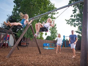 Fun on the adventure playground