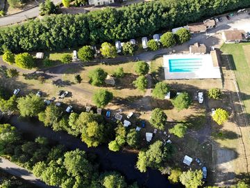Aerial view of the site