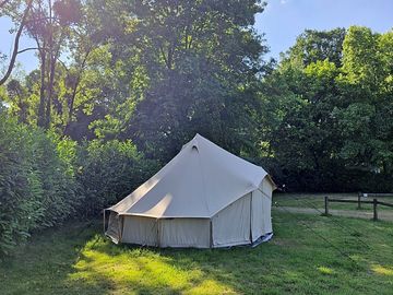Bell tent exterior