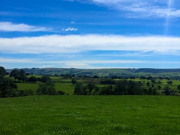 Distant views of the brecon beacons