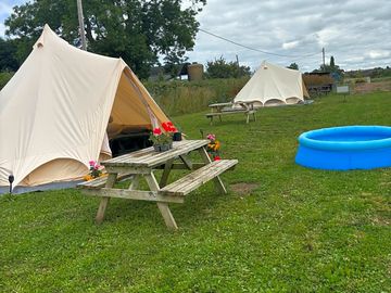 Bell tent pitch