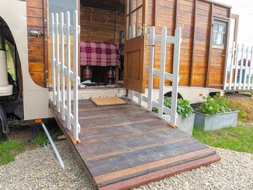 Entrance to the horse box